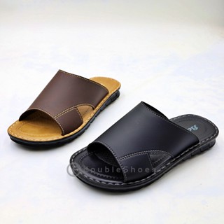 BATA บาจา รองเท้าแตะผู้ชาย แบบสวม พื้นนุ่ม เย็บพื้น ไซส์ 5-1…