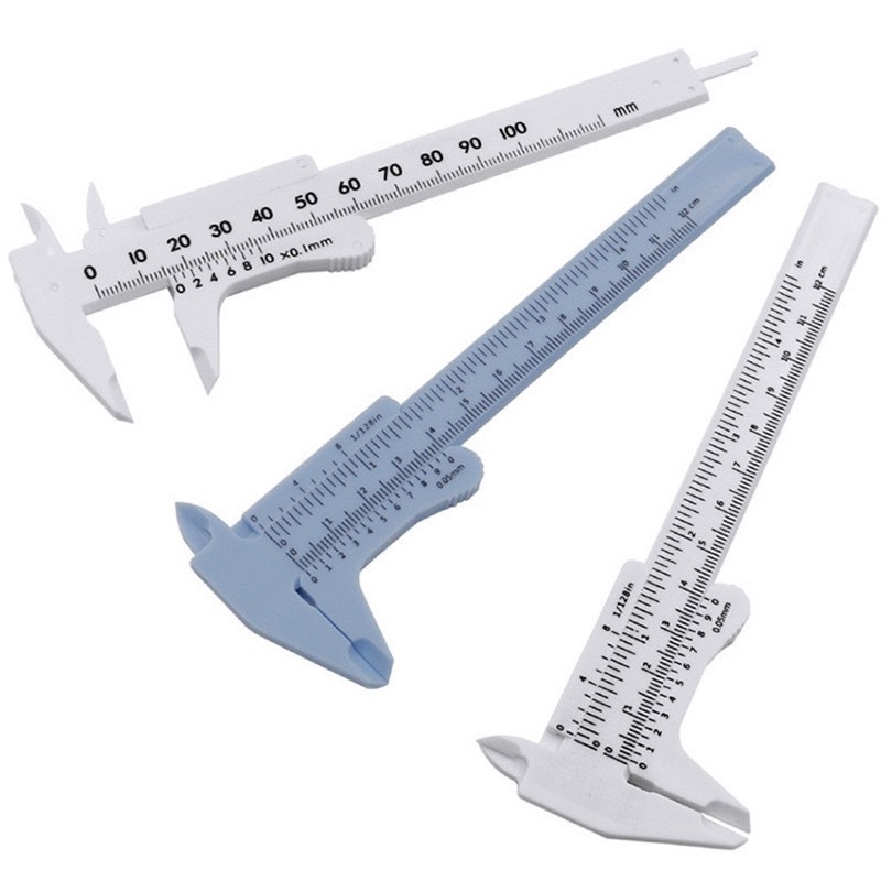 เวอร์เนียร์พลาสติก คาลิปเปอร์ เครื่องมือวัด แม่นยำแบบสากล มี 2 ขนาด 80mm,150mm