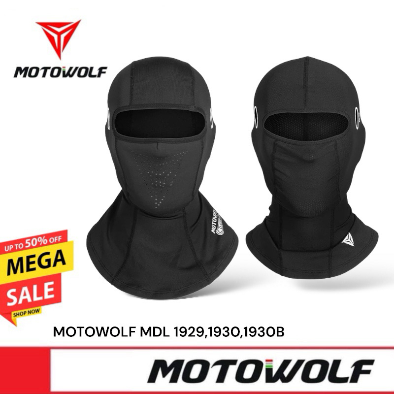 MOTOWOLF MDL 1929,1930,1930B โม่ง ผ้าโม่งสำหรับใส่ขับขี่มอเตอร์ไซด์ เล่นกีฬากลางแจ้ง