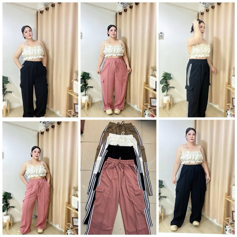 กางเกงขายาวผ้าวูลเวฟ แต่งแทบขาวดำ เอวฟรีไซด์ 28”ยืดได้ 50“ สะโพกก่อนยืด54” ยืดได้60“ รอบขา28”ความยาว41“ทรงคาร์โก้แต่งแทบ