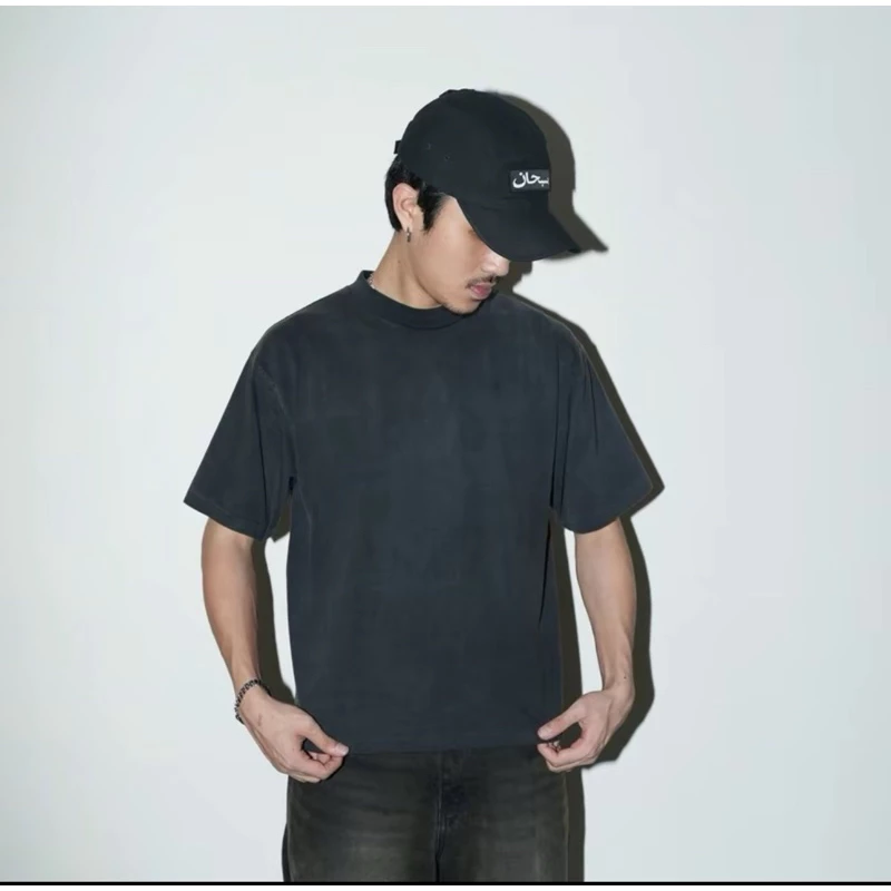 ULTIMATE blank boxy fade t-shirt เสื้อยืดเปล่าทรงครอป