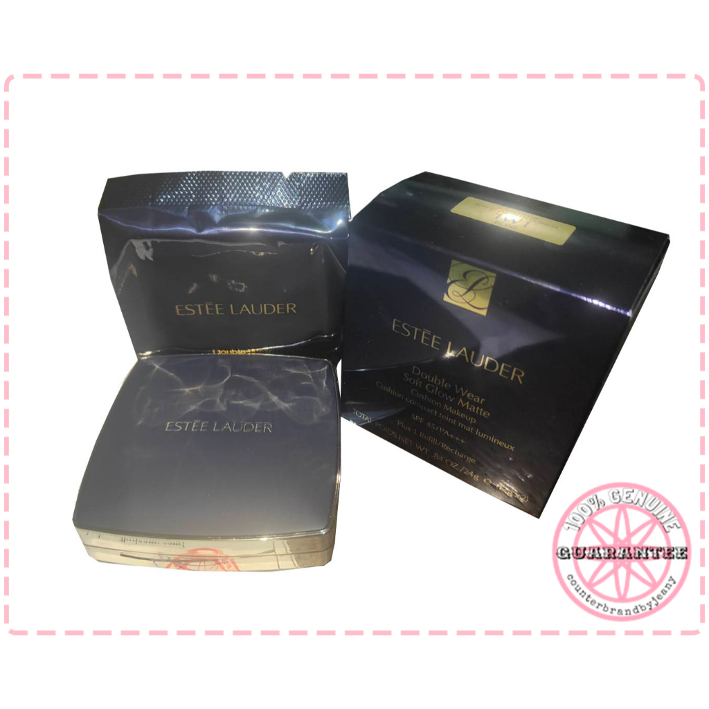 ของแท้ป้ายไทย ESTEE LAUDER Double Wear Soft Glow Matte Cushion Makeup SPF45/PA+++ & Refill 12g*2 คุช