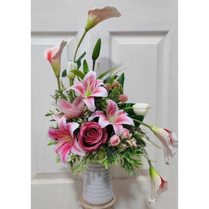 แจกันทรงโมเดิร์น ดอกไม้ประดิษฐ์หรูหรา สูงตามสไตล์เริ่มต้นที่ 30-55 ซม. - รูปที่ 2