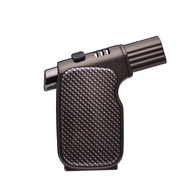 Gun Torch Lighter Quadruple 4 Jet Flame Refillable Butane Lighter