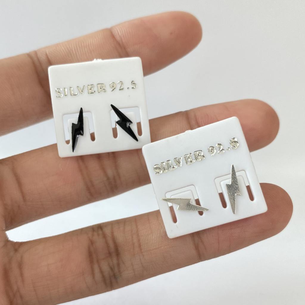 ต่างหูเงินแท้ Thunder Earrings 92.5% (สายฟ้า)