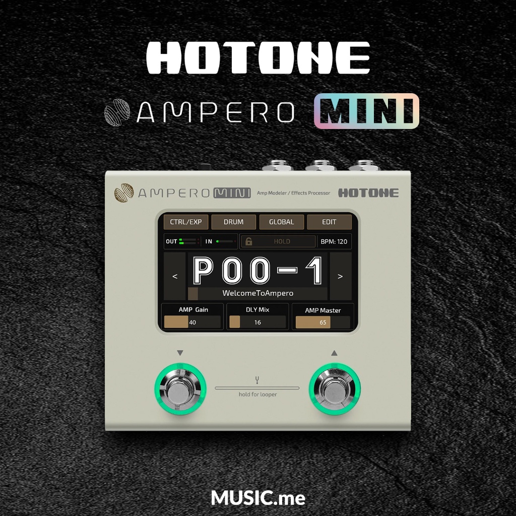 มัลติเอฟเฟคกีตาร์ Hotone Ampero Mini