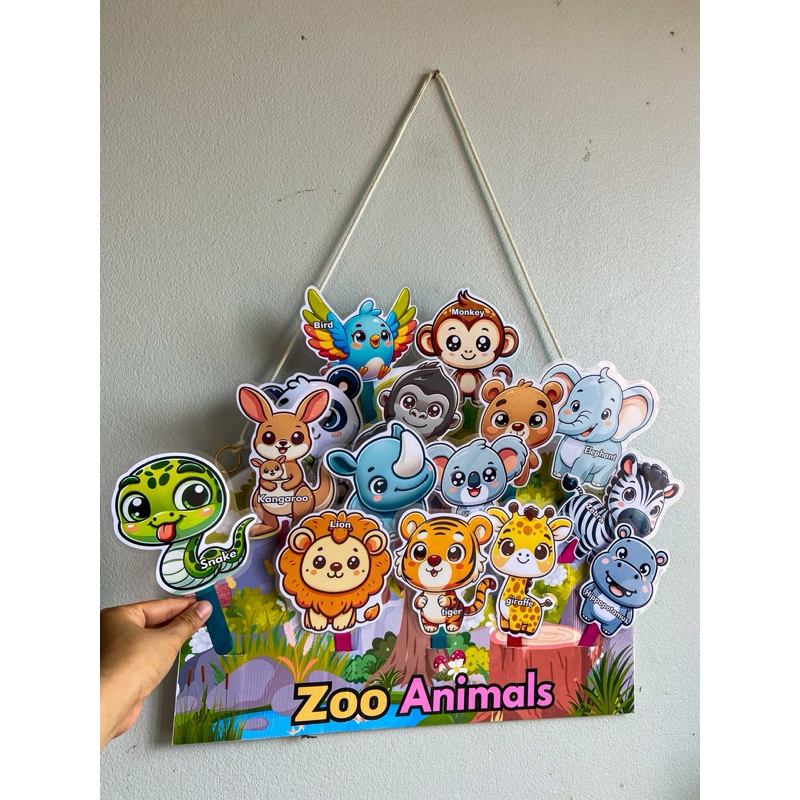 สื่อการสอน กระเป๋า Zoo Animals