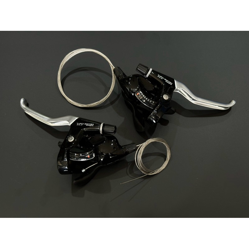 SHIMANO มือเกียร์ มือเบรค Deore LX 3x8 สปีด ของใหม่ พร้อมจัดส่งค่ะ