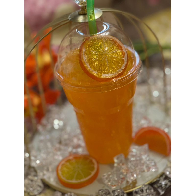 โมเดลน้ำปั่น น้ำส้มปลอม โมเดลน้ำส้ม โมเดลเครื่องดื่น โมเดลคาเฟ่ - รูปที่ 4