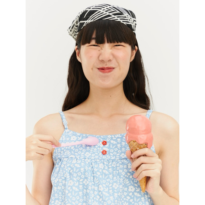 (S-XL) สายเดี่ยว : bottle blossoms สี blue rolita 🎒🛋️ - รูปที่ 3