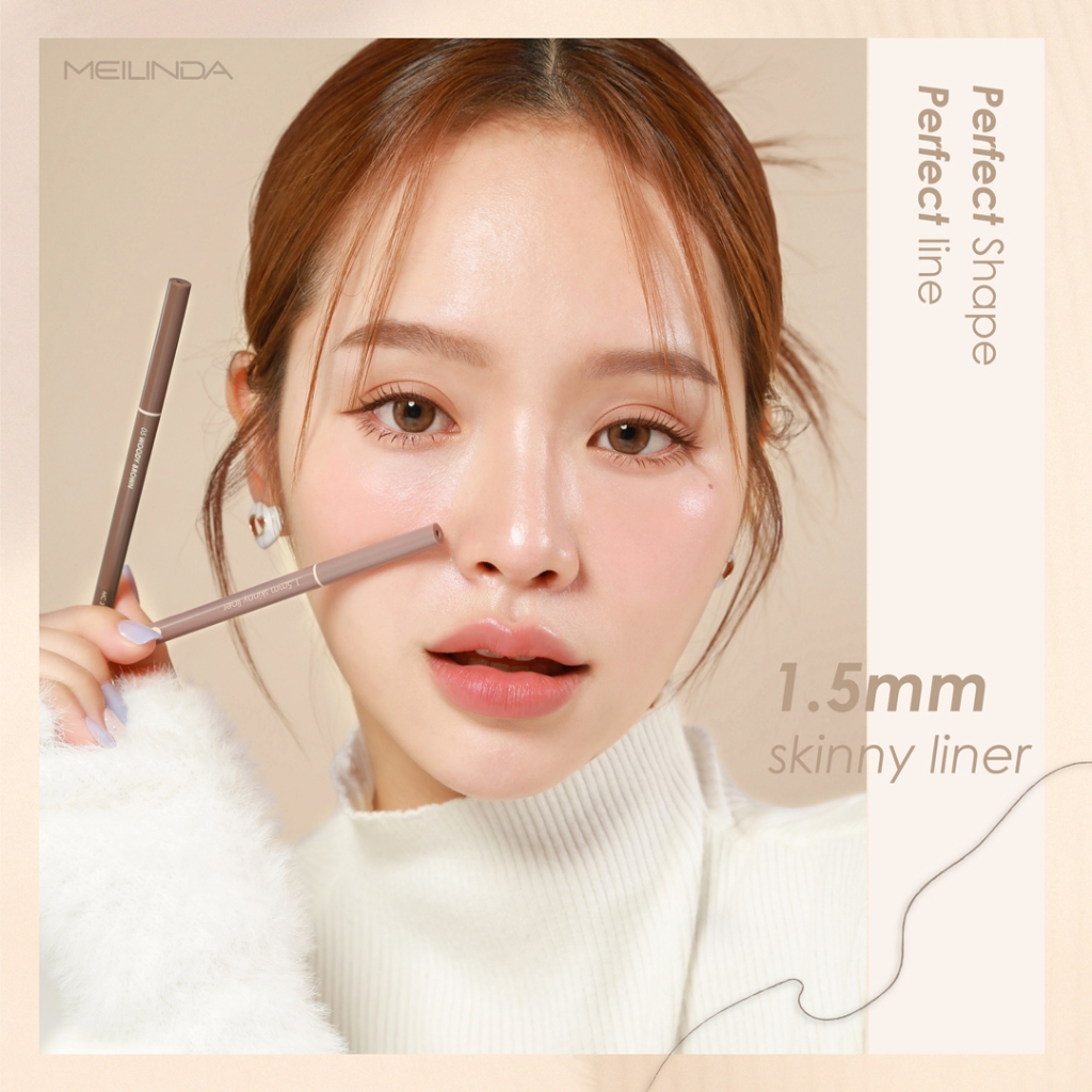 เมลินดา สกินนี่ อายไลเนอร์ ติดทน กันน้ำ Meilinda 1.5 mm Skinny Liner MC 3120 0.06 g. รูปที่ 7