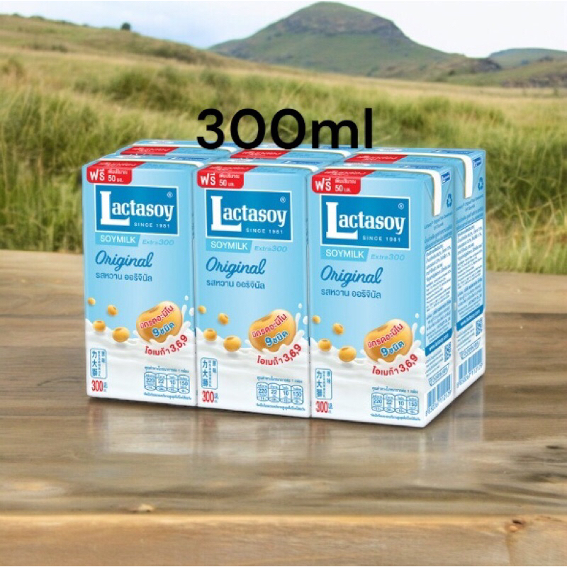 (แพ็ค 6 )แลคตาซอยออริจินัล 300 มล.(รสหววาน)