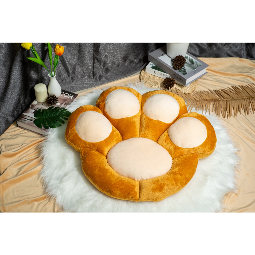 เบาะรองนั่ง รูปทรงดอกไม้ เท้าแมว ขนนุ่ม ใช้ใยสังเคราะห์เกรดA หนานุ่มนั่งสบาย ดีไซน์น่ารัก ตกแต่งห้องนอน ทาสแมว/หมา - รูปที่ 3