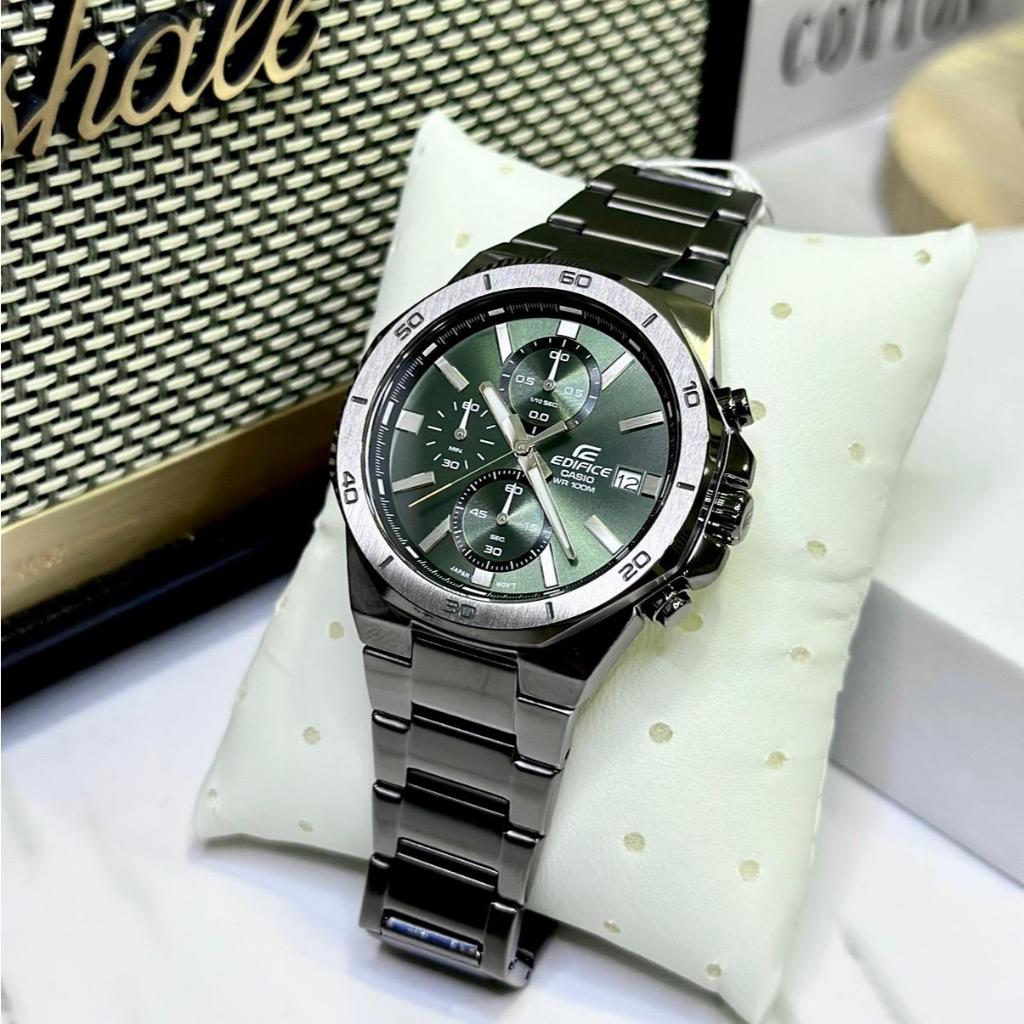 นาฬิกา Casio Edifice แท้ รุ่น EFV-640DC-3AVUDF Chronograph สายสแตนเลสแท้  สปอร์ต กันน้ำ100m ของแท้ 100%รับประกันศูนย์cmg