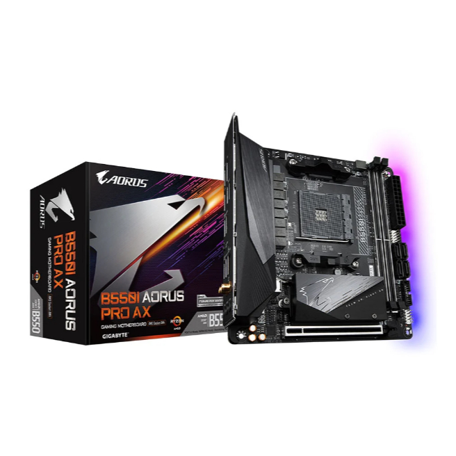 MAINBOARD (เมนบอร์ด) AM4 GIGABYTE B550I AORUS PRO AX Mini-ITX