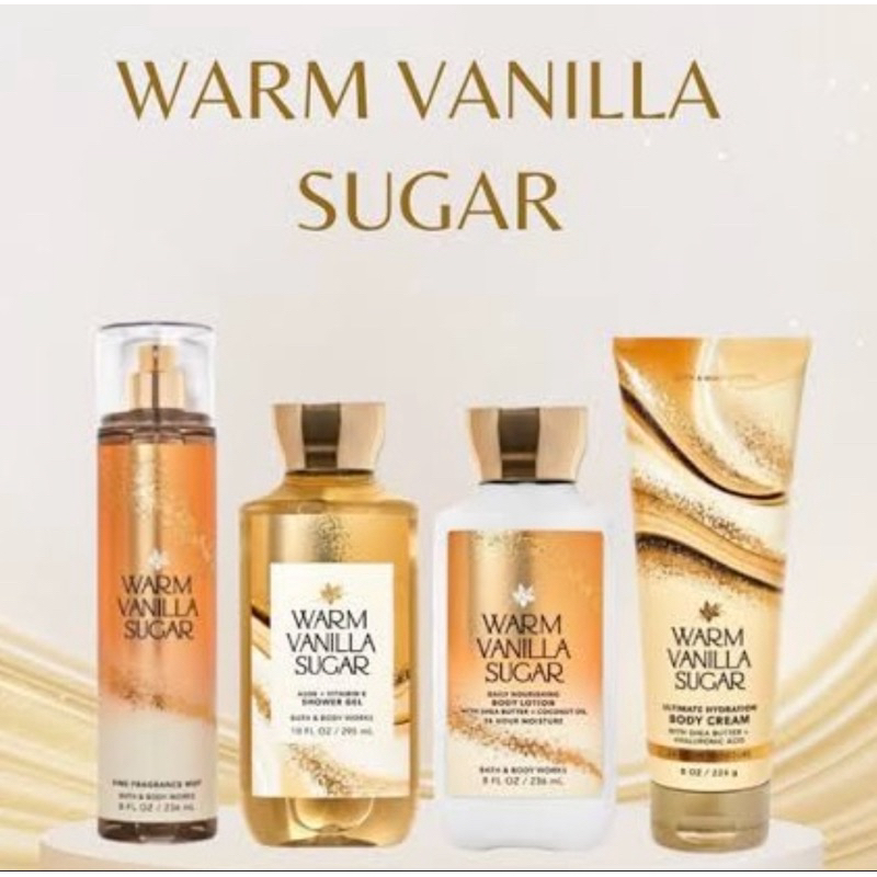 🌸 แท้💯% warm vanilla sugar bath &amp; body works lotion cream mist shower scrub Butter