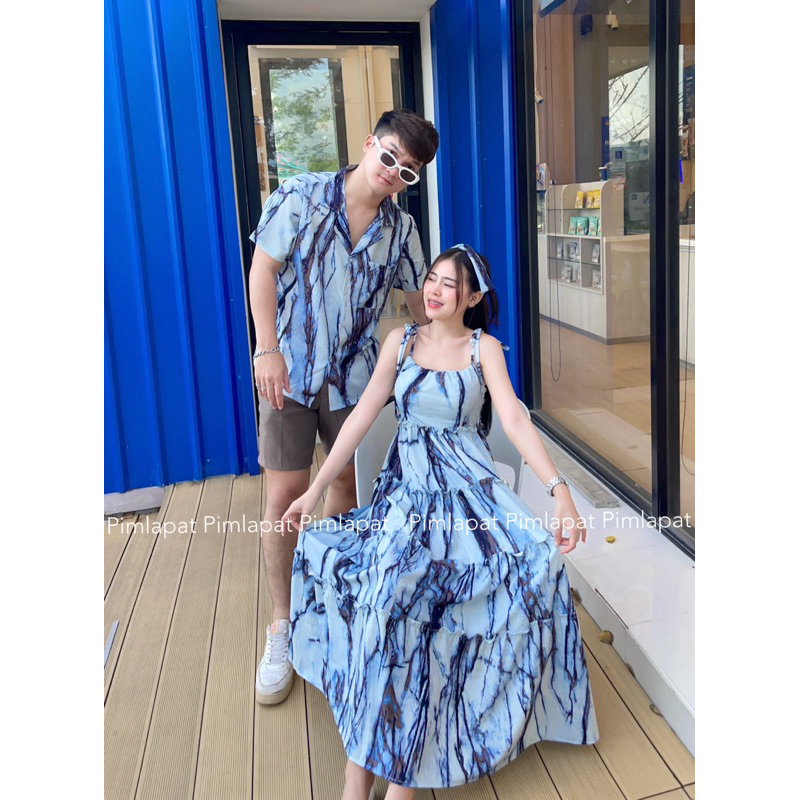 รวมชุดคู่รักเดรสตัวยาว❤️งานป้ายPimlapatชุดคู่กับแฟนใส่ไปทะเลสวยๆงาน3ชิ้น⭐️ผญ.อวบ+อ้วนใส่ไม่ได้นะคะ❌ - รูปที่ 6