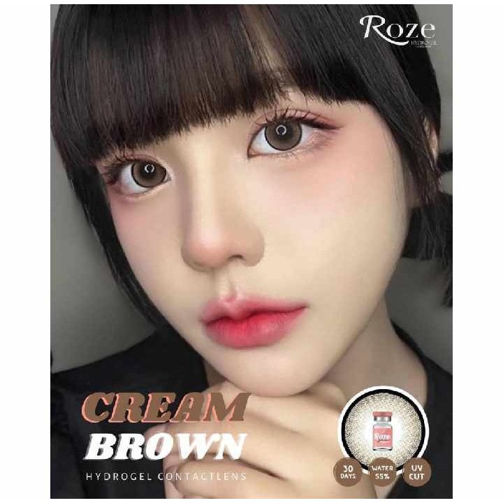 🔥คอนแทคเลนส์ Hydrogel✨ขนาดบิ๊กอาย ใหญ่มาก ✨ Cream ✨Rozelens - รูปที่ 3