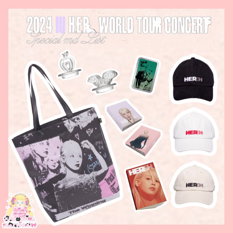 พร้อมส่ง ♡ กู้ดคอน IU ‎♡ 2024 HER WORLD TOUR MD , ไอยู , GOODS , กระเป๋า