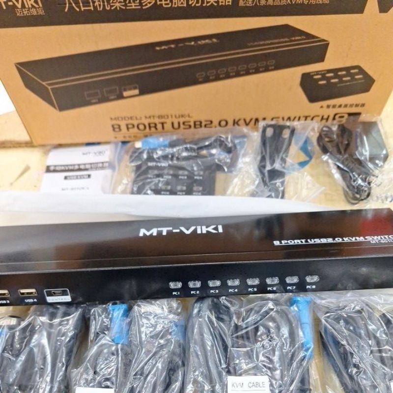KVM Switch 8 Port USB2.0 รุ่น MT-801UK-L ส่งจากไทย ราคา ถูกที่สุด ดีลบีเคเค แกลเลอรีภาพที่ 9