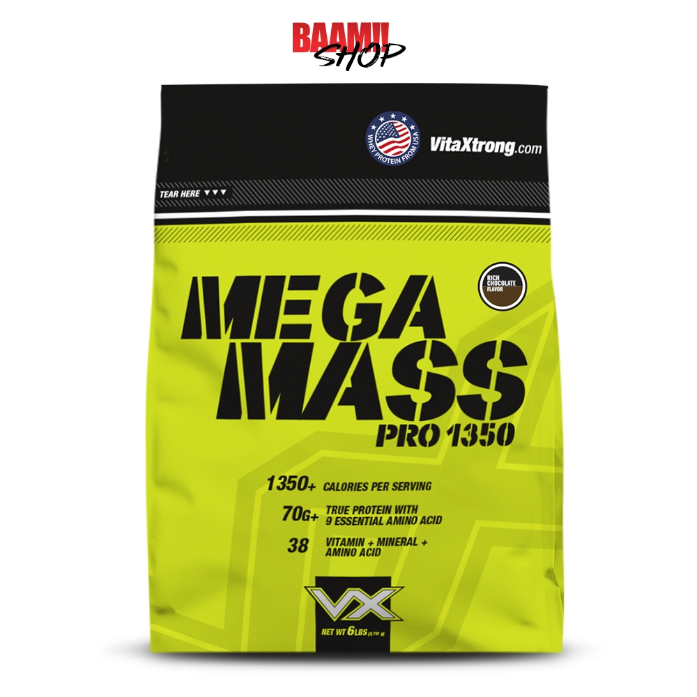 VITAXTRONG MEGA MASS PRO 1350 6 LB เพิ่มน้ำหนัก เพิ่มกล้ามเนื้อ