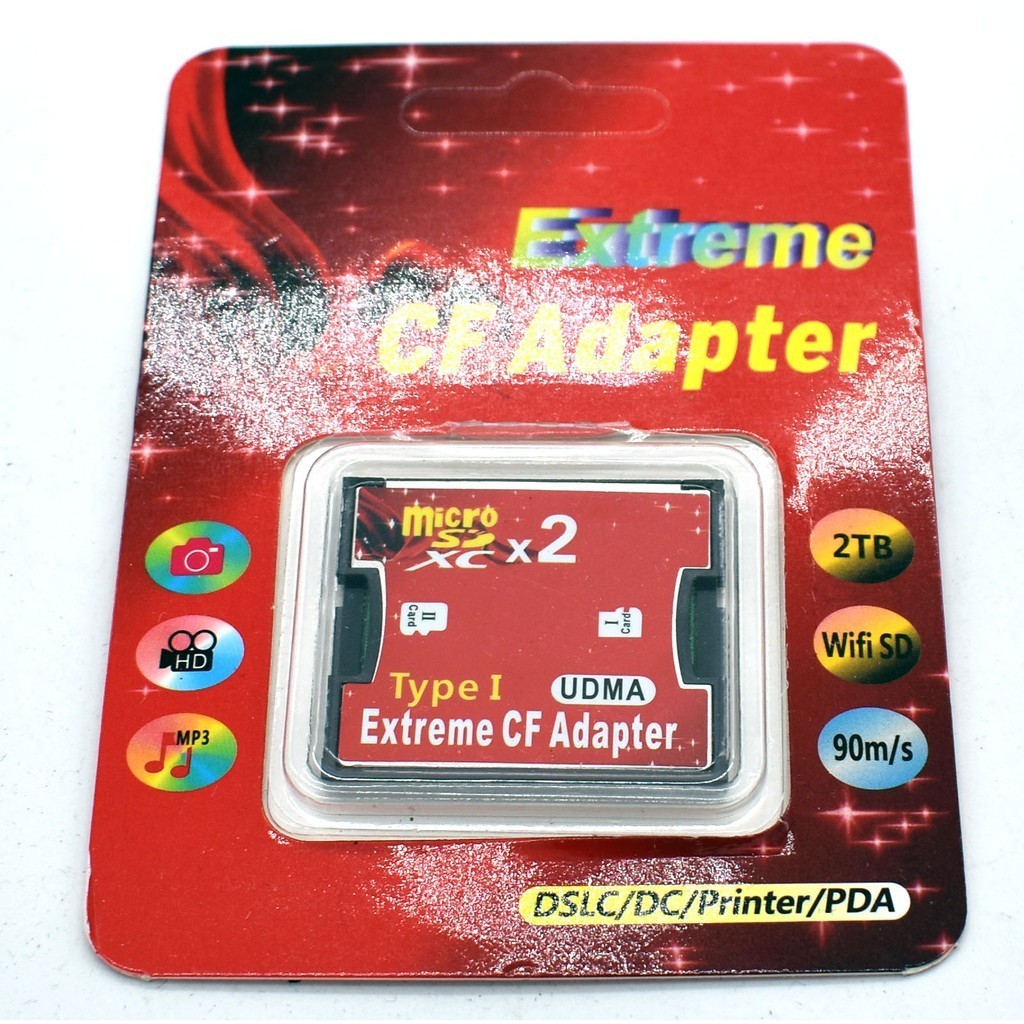 CF Adapter SD Card to CF Card / Micro SD เป็น CF Compact Flash (มีแบบให้เลือก)