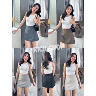 กางเกงกระโปรง (ผ้าโซดา) เอวสูง (กระโปรงรอบตัว) Everylook ✨