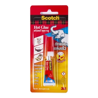 3M Scotch กาวร้อน AD201 ขนาด 3 กรัม สก๊อตช์ กาวตราช้าง ยึดติดวัสดุ ซ่อมแซม ติดแน่น ทนทาน