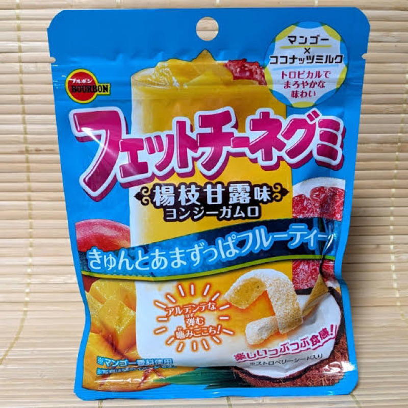 Bourbon fettuccine gummi poplar nectar 47g. wl เจลาตินผลไม้รวม จาก🇯🇵