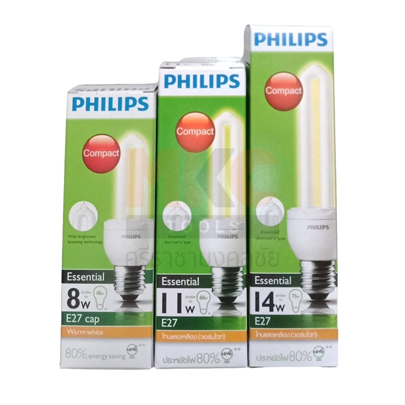 หลอด Essential 11W E27 W/W 650LM PHILIPS