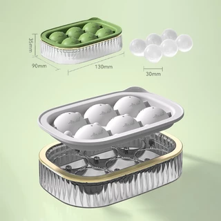 ถาดทำน้ำแข็งวงกลม มินิ 6ช่อง ซิลิโคน