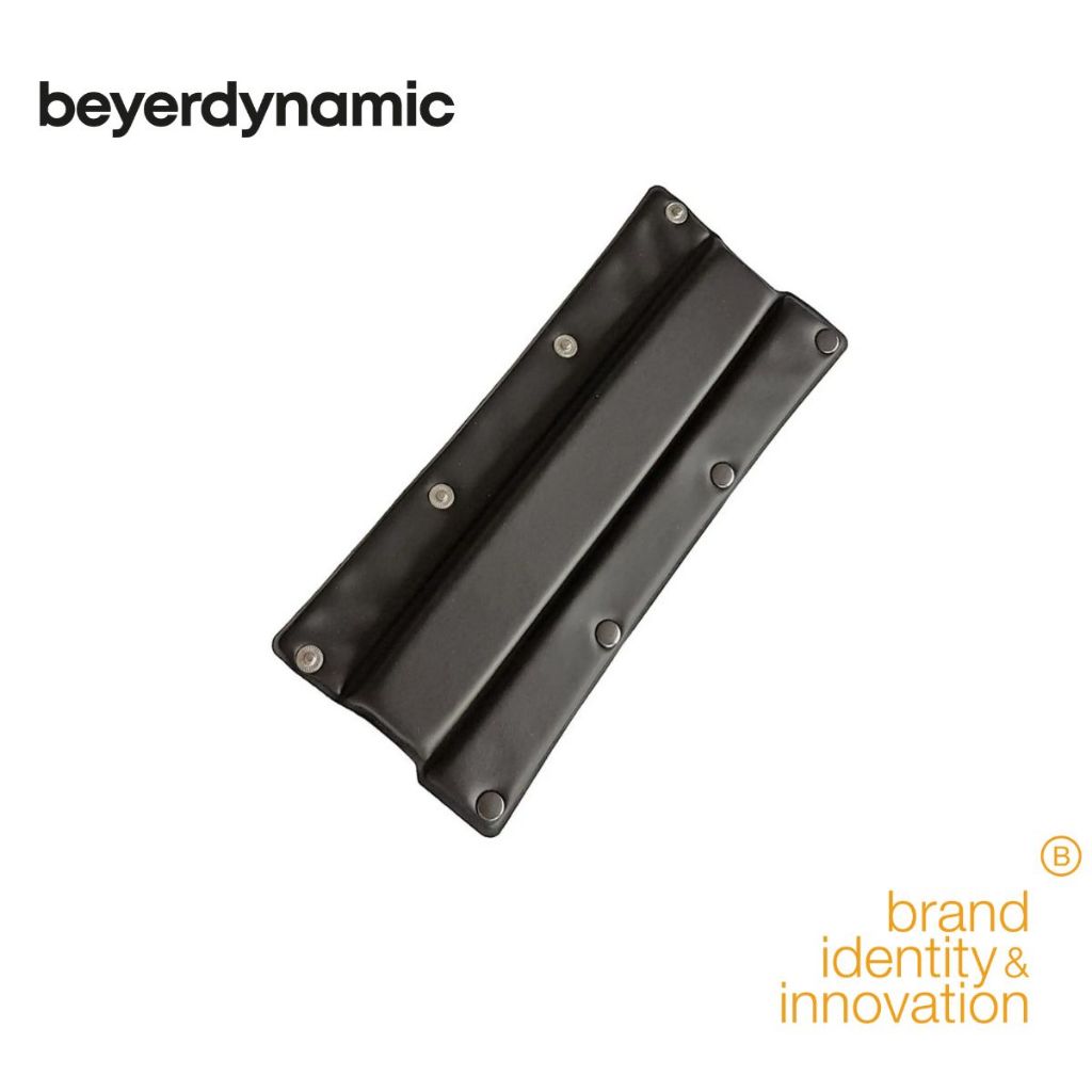 beyerdynamic Replacement Headband Buttonable ฟองน้ำหุ้มหนังที่คาดหัวสีดำ for DT 770,880,990,MMX 300