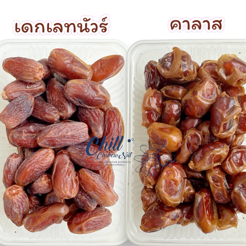 อินทผลัม ขนาด 500 กรัม เดกเล็ทนัวร์ ( Deglet Nour ) ผลแห้ง หวานน้อย #ราชินีแห่งอินทผลัม #คาลาส #เดกเลทนัวร์ #อินทผาลัม