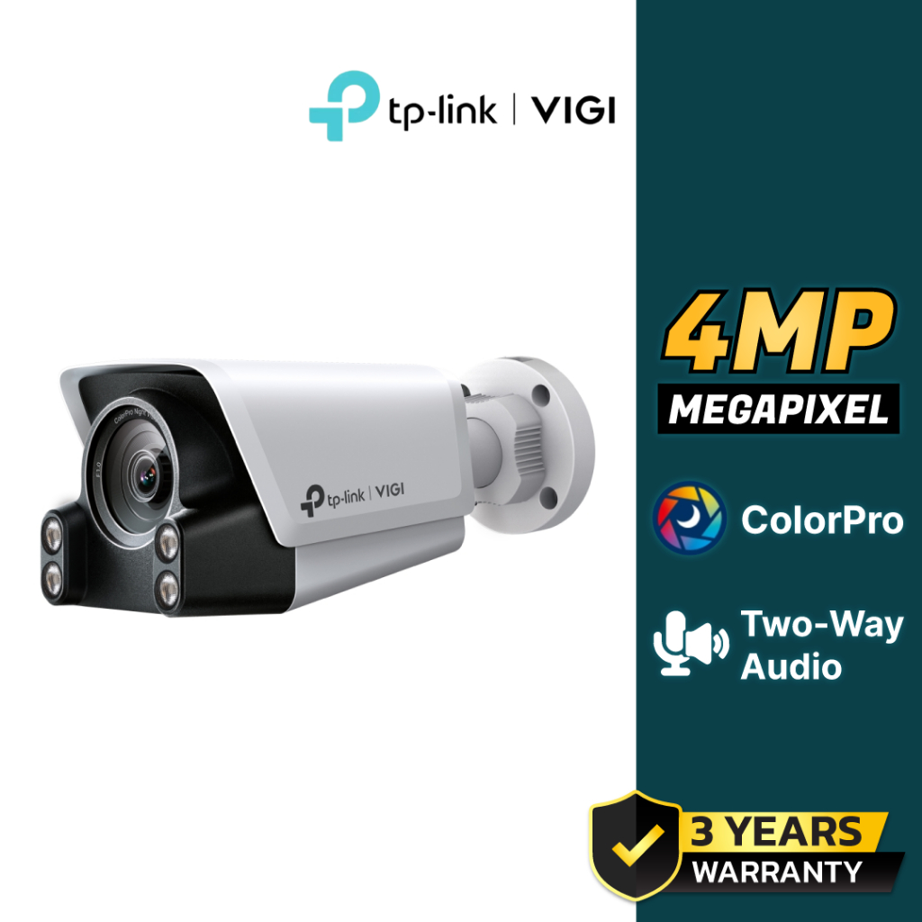 VIGI กล้องวงจรปิด IP 4 ล้านพิกเซล รุ่น VIGI C340S (4 mm.)