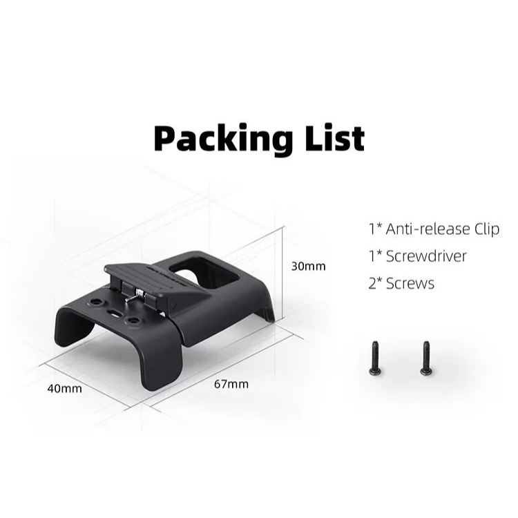 Sunnylife Battery Anti-release Buckle Clip Lock Anti-falling Battery Safety Lock Buckle for Avata 2