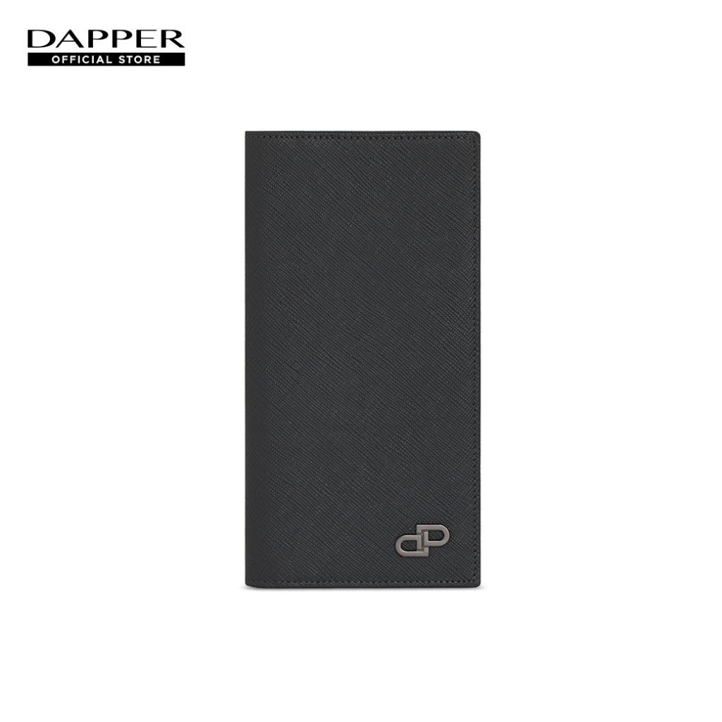 DAPPER กระเป๋าสตางค์ DP Iconic Saffiano Breast Pocket Wallet สีดำ (BWM/BK/1135SF1)
