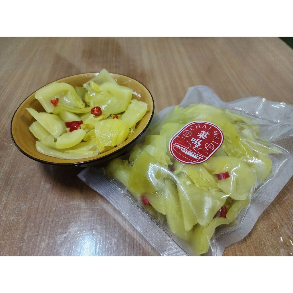 ยำเกี่ยมฉ่าย (ไม่ใส่น้ำมันงา) กรอบ อร่อย สดใหม่ เจ้ฮุ้งเยาวราช ขายมาแล้ว 60 ปี 300กรัม และ500กรัม