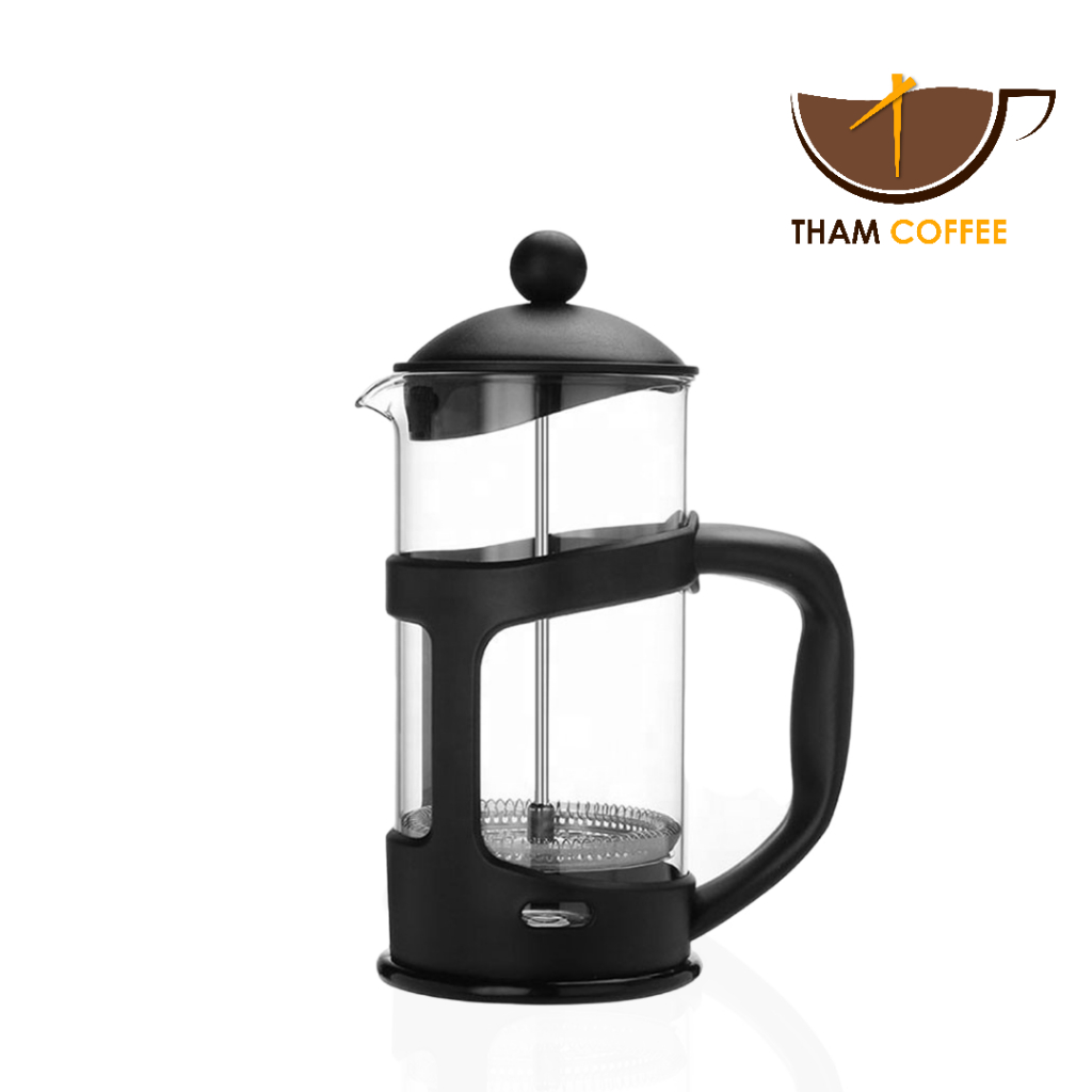 ที่ชงกาแฟ เฟรนช์เพรส French Press 350-1000ml ทำกาแฟสดได้ด้วยตัวเอง ชงกาแฟสูงสุด 4-6แก้ว thamcoffee