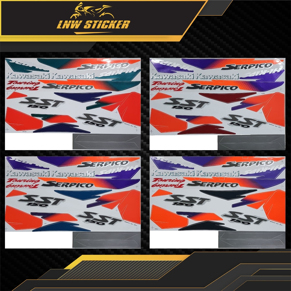 สติ๊กเกอร์ Serpico SST ปี1997 สติ๊กเกอร์ Serpico 150SST ปี97 Kawasaki Serpico 150