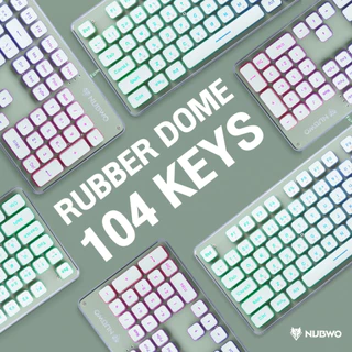 NUBWO Fortune Rubber Dome Keyboard มีให้เลือกหลายสี ไฟ Rainbow LED รุ่น NK-32 ประกัน 1 ปี