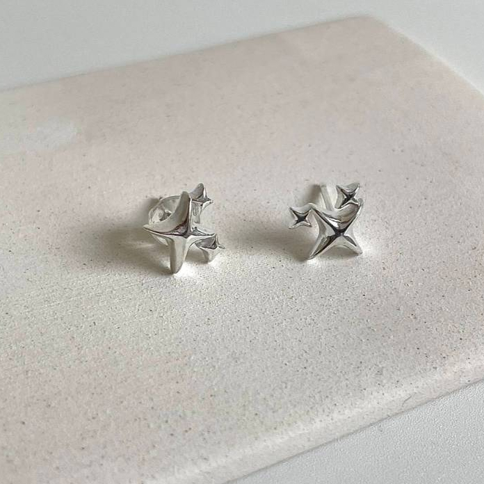 u.nis DAO Earrings Silver925 (ต่างหูเงินแท้)