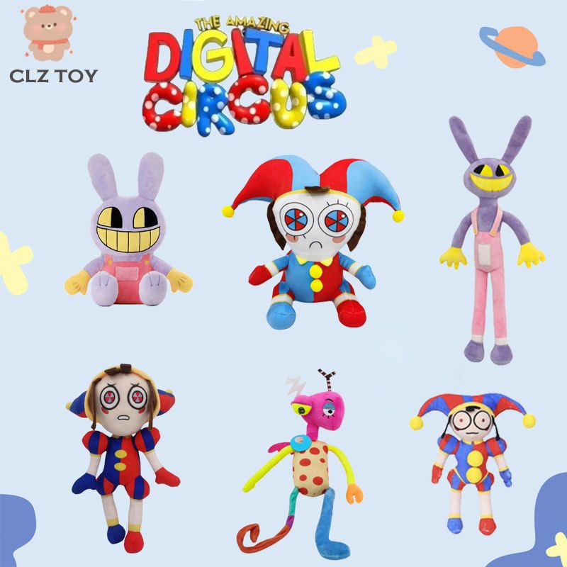 CLZ🌈COD🌈ตุ๊กตาดิจิทัล THE AMAZING DIGITAL CIRCUS Pomni Jax ของขวัญสําหรับเด็ก ตกแต่งบ้าน Q Version ยัดไส้ ของเล่นเด็ก