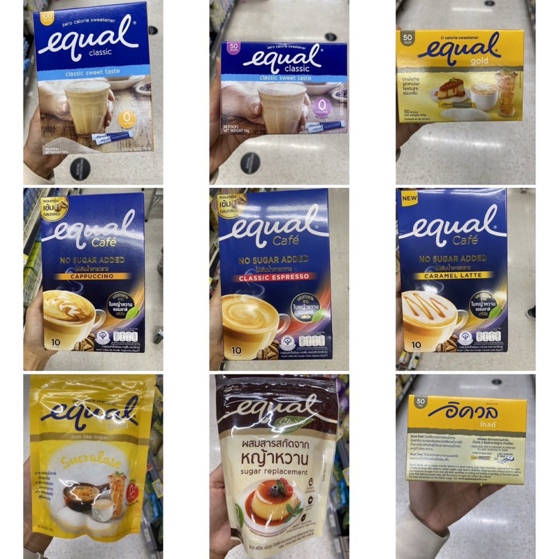 Equal Gold 0 Calorie Sweetener 40 G. อิควล โกลด์ วัตถุให้ความหวานแทนน้ำตาล / Classic Sweet Taste / C