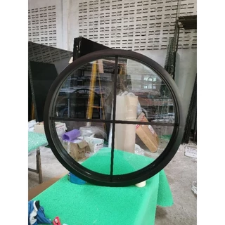 ช่องแสงวงกลม​ บานFix​ สีขาว/ดำ