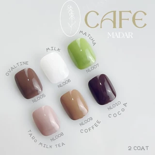 ยาทาเล็บสี Cafe คาเฟ่ สีเจลไม่ต้องอบ สวยละมุน Madar Nail Glow ขนาด 7 ml.