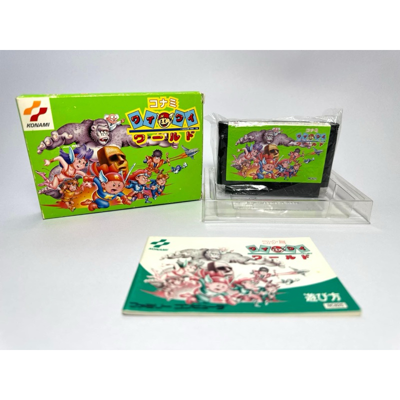 (4) ตลับแท้ Famicom (japan)(fc)  Konami Wai Wai World