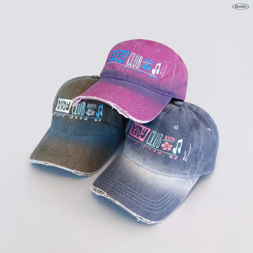 DADDY | Daddy Club Cap หมวกแก็ป ลาย daddy club สุดน่ารัก