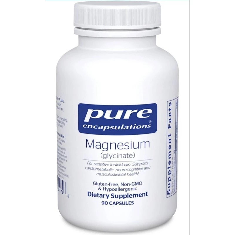 ✨️พร้อมส่ง✨️Pure Magnesium (Glycinate), 90 Capsules