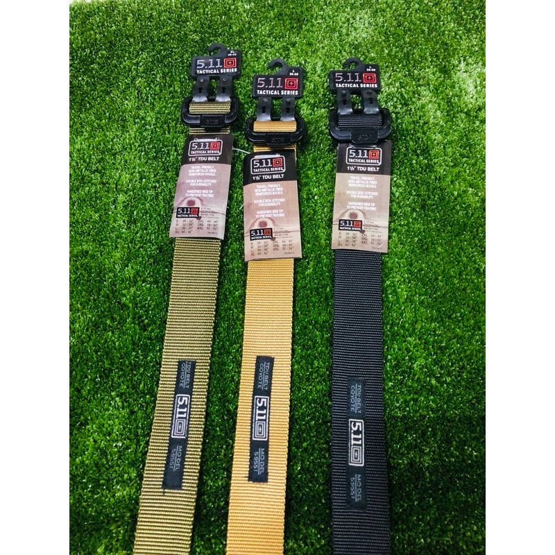 เข็มขัดทางยุทธวิธี(5.11) มีหัวล็อคโลหะและหัวพลาสติกเหนียว แข็งแรงทนทาน