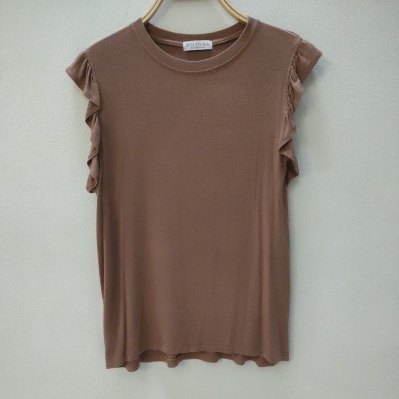 ป้าย Milinda เสื้อแขนระบาย อก32-36นิ้ว